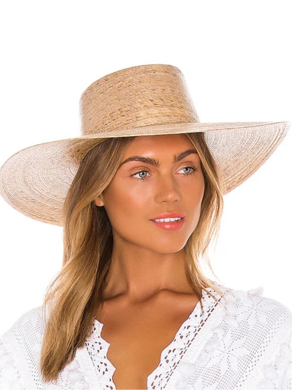 Lack Of Color Wide-Brim Straw Sun Hat - Natural/Tan